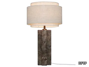 TAKAI - Linen and marble table lamp _ DFTP