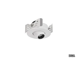 GEMMA 35 mR - LED semi-inset ceiling metal spotlight _ DGA