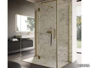 EASY - Free standing rectangular glass shower cabin _ DISENIA