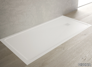 LUNA - Flush fitting rectangular Technogel® shower tray _ DISENIA