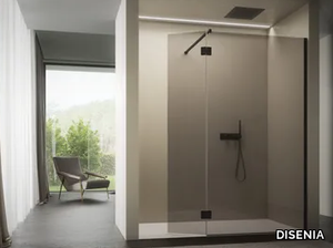 VITRUM 1 - Niche Walk in shower with tray _ DISENIA