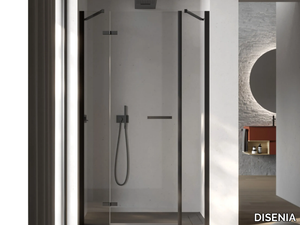 SMART 2 - Niche rectangular glass shower cabin with hinged door _ DISENIA