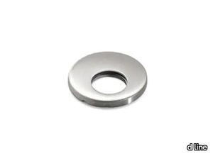 CYLINDER ESCUTCHEON WITH ROUND HOLE - Round stainless steel keyhole escutcheon _ d line