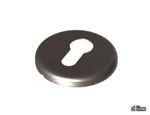 PEBBLE - Round stainless steel keyhole escutcheon _ d line