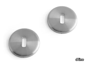 PEBBLE - Round stainless steel keyhole escutcheon _ d line