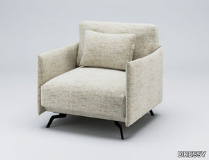 BALMA - Fabric armchair with armrests _ DRESSY