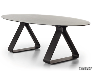 STAY - Oval ceramic dining table _ DRESSY