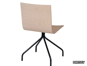 ARA B3 - Trestle-based wooden chair _ DRESSY