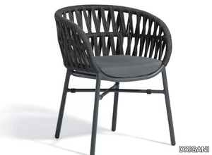 DROP - Stackable garden chair with armrests _ DRIGANI