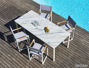 MINERAL - Rectangular Dekton® garden table _ DRIGANI