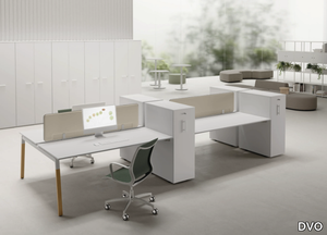 DV802 - Sectional metal and melamine office desk _ DVO