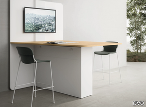 E-MEDIA - Melamine-faced chipboard office desk / meeting table _ DVO