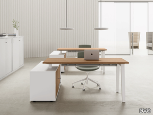 E-PLACE - Sectional melamine and metal office desk _ DVO