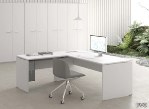 TREKO - Sectional rectangular melamine office desk _ DVO