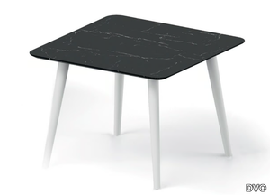 Porcelain stoneware table - Square porcelain stoneware and metal table _ DVO