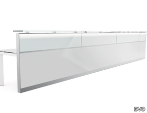 LED - Modular melamine and metal reception desk _ DVO