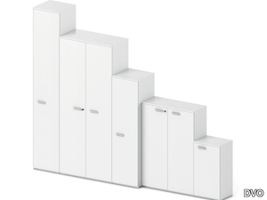 UNIVERSAL STORAGES - Modular melamine office storage unit with hinged doors _ DVO