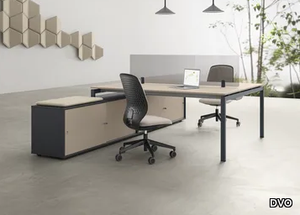 DV802 - Sectional melamine and metal office workstation _ DVO