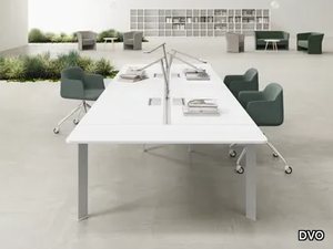 ENTITY - Rectangular melamine and metal meeting table _ DVO