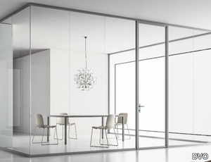 SINGLE GLASS - Vertical glass and aluminium movable wall _ DVO