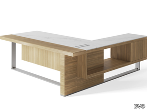 VIGO - L-shaped sectional melamine office desk _ DVO