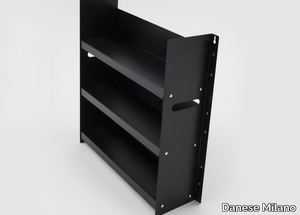 LIVORNO 60 - Open painted metal bookcase _ Danese Milano