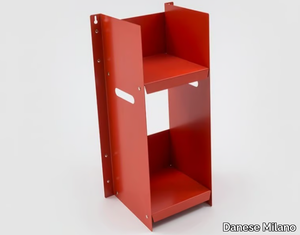 LIVORNO - Open painted metal bookcase _ Danese Milano