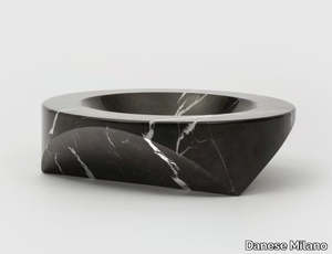 PAROS D1 - Black Marquina marble ashtray _ Danese Milano