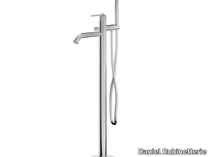 BROOKLYN BY678 - Floor standing external bathtub mixer with hand shower _ Daniel Rubinetterie