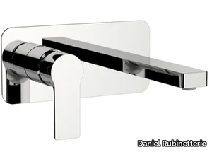 REFLEX RX632 - Wall-mounted washbasin mixer with plate _ Daniel Rubinetterie