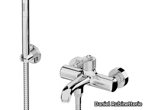 BROOKLYN BY610 - Wall-mounted bathtub mixer with hand shower _ Daniel Rubinetterie