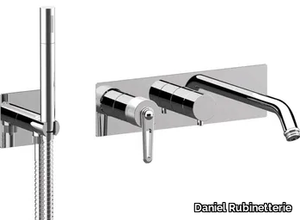 BROOKLYN BY710D2 - Wall-mounted Recessed bathtub mixer with diverter _ Daniel Rubinetterie