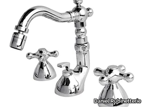 REVIVAL - 3 hole countertop chromed brass bidet tap _ Daniel Rubinetterie