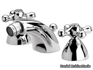 REVIVAL - 3 hole countertop chromed brass bidet tap _ Daniel Rubinetterie