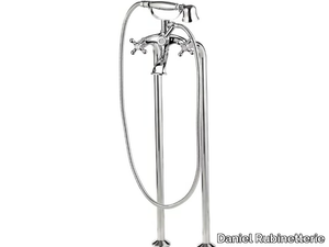 REVIVAL - Floor standing bathtub tap with hand shower _ Daniel Rubinetterie