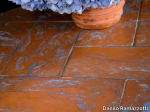 COTTO ZERO VARIEGATO - Red lightblue - Quarry flooring _ Danilo Ramazzotti