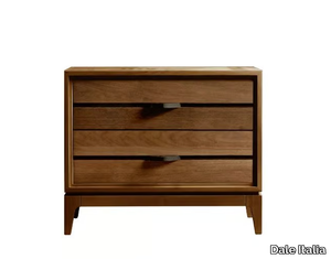 BINARIO M-116 - Solid wood bedside table with drawers _ Dale Italia