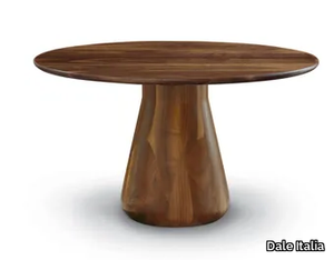 CONVIVIO B-179 - Round walnut table _ Dale Italia