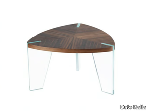 SOSPESO H-113 - Triangular walnut coffee table _ Dale Italia