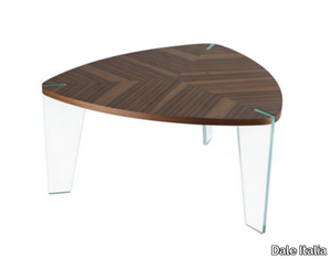 SOSPESO H-114 - Triangular walnut coffee table _ Dale Italia