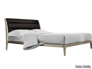 VERSO NORD P-615 - Wooden bed with upholstered headboard _ Dale Italia