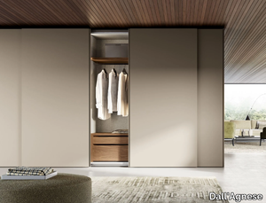 NODO - Sectional wooden wardrobe with sliding doors _ Dall'Agnese