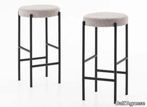 SUPERNOVA - Wooden stool with integrated cushion _ Dall'Agnese