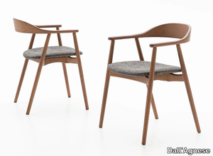 WOLLY - Wooden chair with integrated cushion _ Dall'Agnese