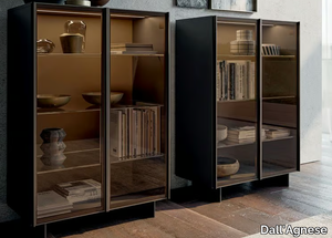 GLASS UP - Glass highboard with doors _ Dall'Agnese