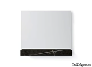 LINE - Rectangular wall-mounted mirror with shelf _ Dall'Agnese