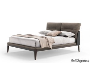 SETTANTA - Upholstered wooden double bed _ Dall'Agnese