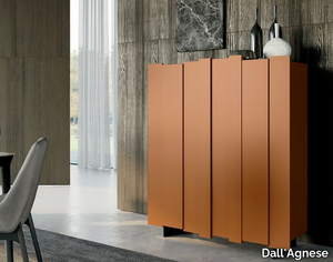 STRIPE - Oak highboard with doors _ Dall'Agnese