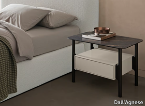 TEPU - Rectangular bedside table with drawers _ Dall'Agnese