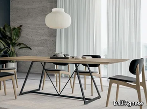 RADAR - Rectangular wooden table _ Dall'Agnese